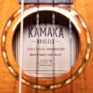 Kamaka HB-2D 2022 Concert Bell Shape Deluxe "Ohta-san" Koa Ukulele (#220270)-Easy Music Center