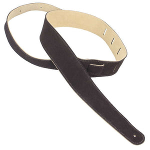 Henry Heller HBS2-CHC 2" Basic Suede Strap w/ Nubuck Backing-Easy Music Center