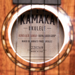 Kamaka HF-1D Deluxe Koa Soprano Ukulele (#220269)-Easy Music Center