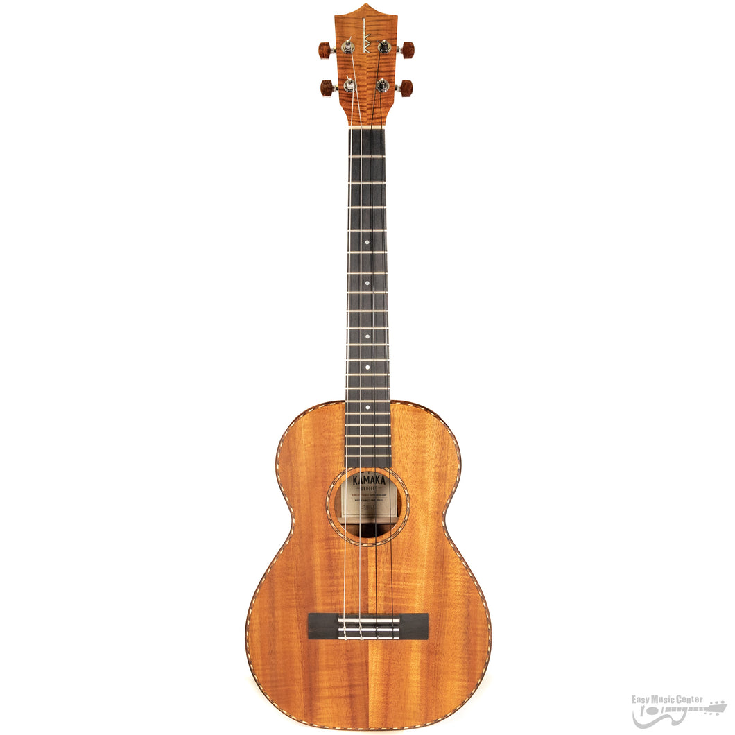 Kamaka HF-4D Hawaiian Handmade Deluxe Koa Baritone Ukulele (#210321)-Easy Music Center