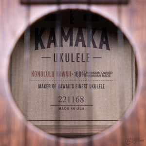 Kamaka HF2 Koa Concert Ukulele (#221168)-Easy Music Center