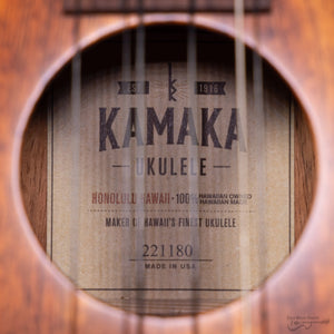 Kamaka HF36 Koa Tenor 6-string Ukulele (#221180)-Easy Music Center