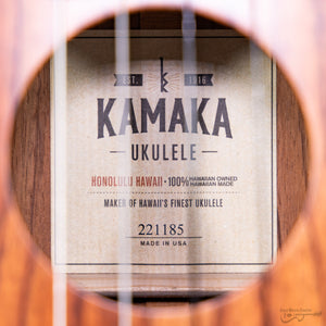 Kamaka HF4 Koa Baritone Ukulele (#221185)-Easy Music Center