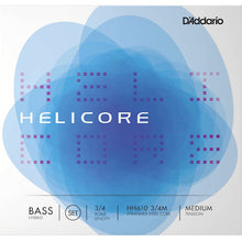 Load image into Gallery viewer, D&#39;addario HP610-3/4M Helicore Pizzicato Bass String Set, 3/4 Scale, Medium Tension-Easy Music Center
