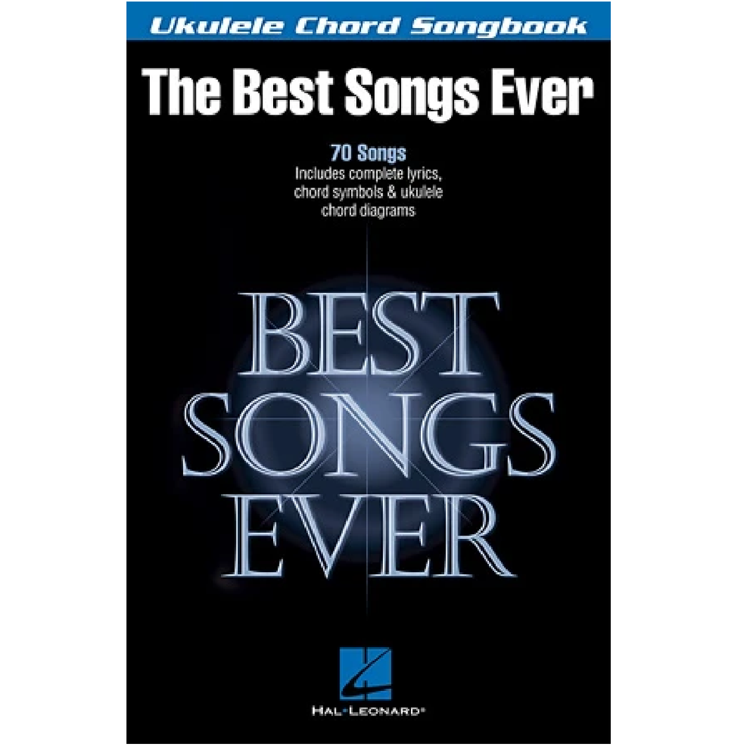 Hal Leonard HL00117050 Best Songs Ever - Ukulele Chord Songbook-Easy Music Center