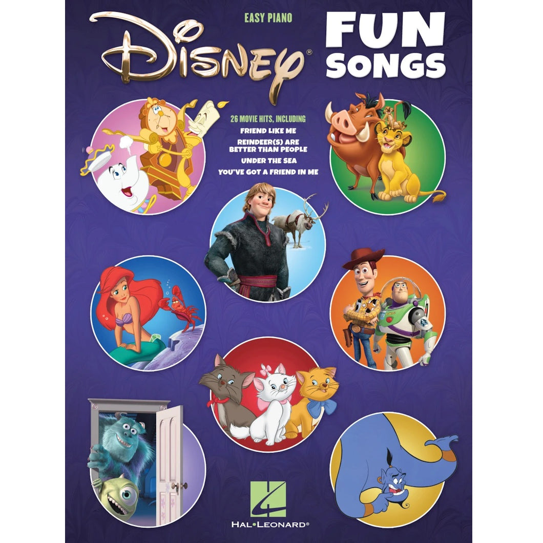 Hal Leonard HL00193589 Disney Fun Songs-Easy Music Center