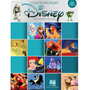 Hal Leonard HL00195620 Contemporary Disney 3rd Edition 50 Favorite Songs-Easy Music Center