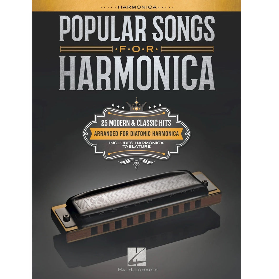 Hal Leonard HL00251081 Popular Songs for Harmonica-Easy Music Center