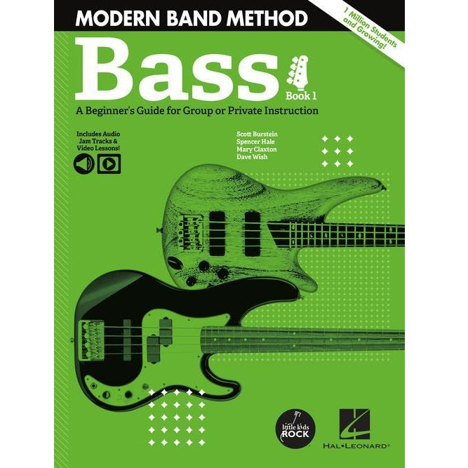Hal Leonard HL00325719 Modern Band Method – Bass, Book 1 A Beginner's Guide for Group or Private Instruction-Easy Music Center