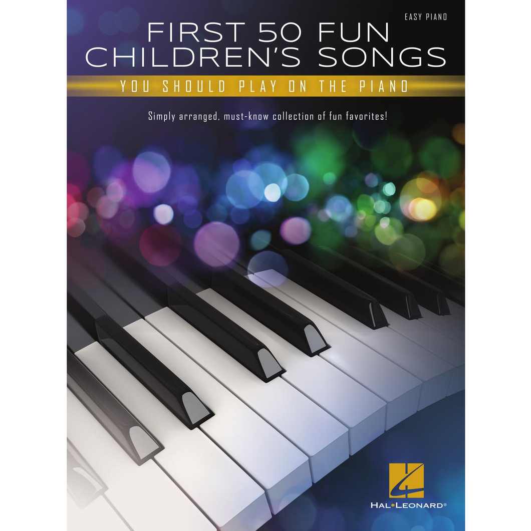 Hal Leonard HL00355369 First 50 Fun Children's Songs You Should Play On Piano-Easy Music Center