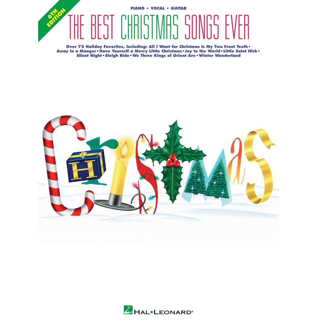 Hal Leonard HL00359130 The Best Christmas Songs Ever – 6th Edition-Easy Music Center