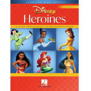Hal Leonard HL00361494 Disney Heroines 10 Piano Arrangements In Progressive Order-Easy Music Center