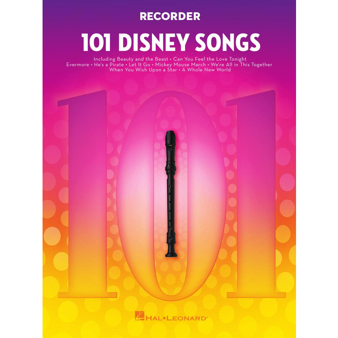 Hal Leonard HL00366060 101 Disney Songs for Recorder – Easy Music Center