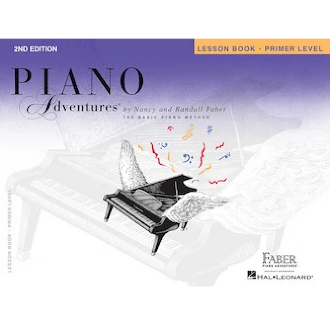 Hal Leonard HL00420168 Primer Level - Lesson Book, 2nd Edition, Faber Piano Adventures®-Easy Music Center