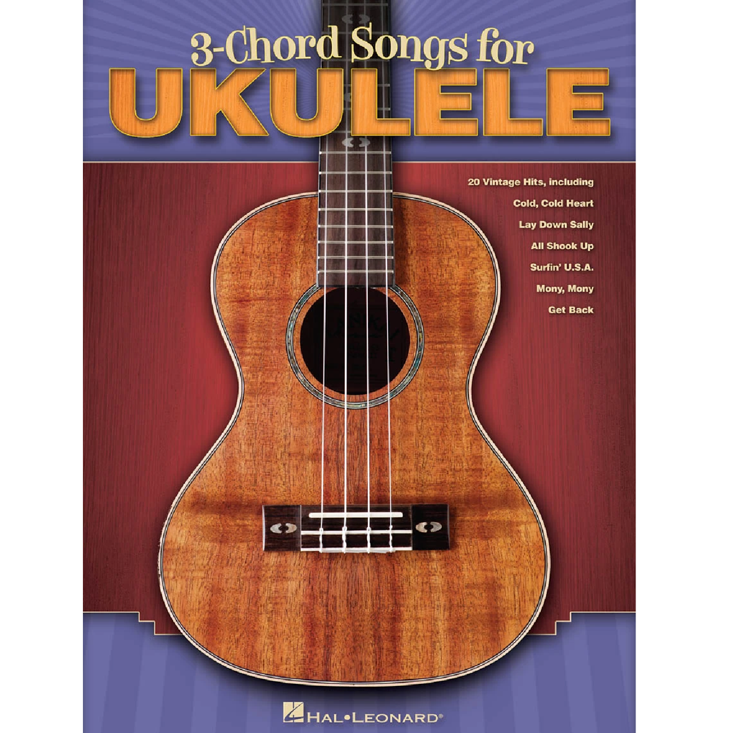 Hal Leonard HL00701900 3-Chord Songs for Ukulele-Easy Music Center