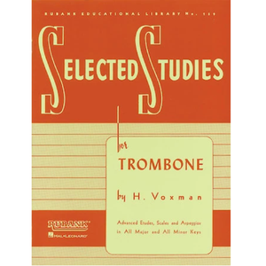 Hal Leonard HL04470720 Selected Studies for Trombone-Easy Music Center