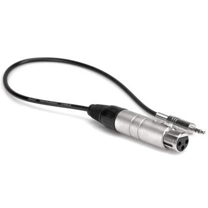 Hosa MIT-156 Impedance Transformer, XLR3F to 3.5 mm TRS, 18 in-Easy Music Center