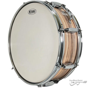 Tama IES145NZW 5x14 Snare Drum, Imperial Star Poplar, Natural Zebrawood Wrap-Easy Music Center