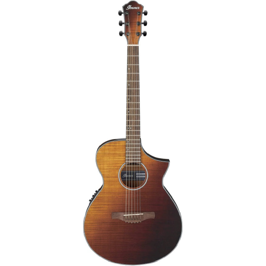 Ibanez AEWC32FMASF AEWC Acoustic-Electric Guitar, Amber Sunset Fade Gloss-Easy Music Center