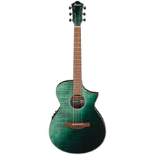 Load image into Gallery viewer, Ibanez AEWC32FMGSF AEWC Acoustic/Electric - FM Top, Sapele b/s - Dark Green Sunset Fade High Gloss-Easy Music Center
