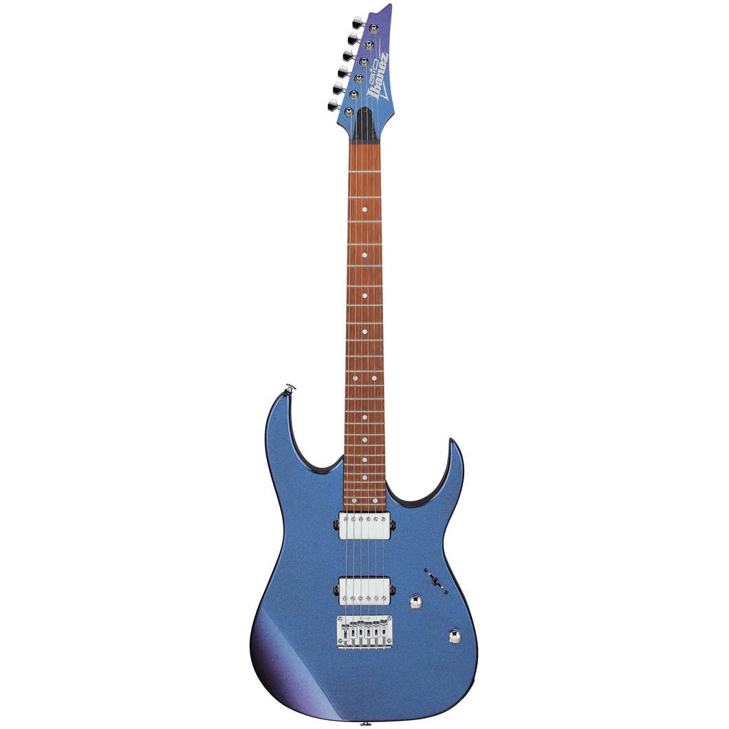 Ibanez GRG121SPBMC Gio RGA Electric Guitar, HH, Hardtail, Blue Metal Chameleon-Easy Music Center