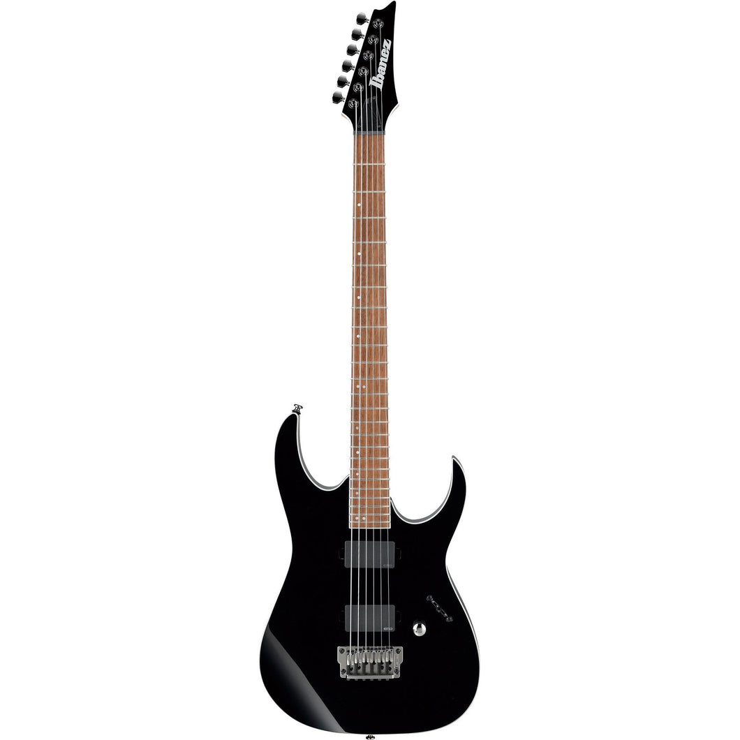 Ibanez RGIB21BK RG Iron Label HH Hardtail Baritone Electric Guitar, Black-Easy Music Center