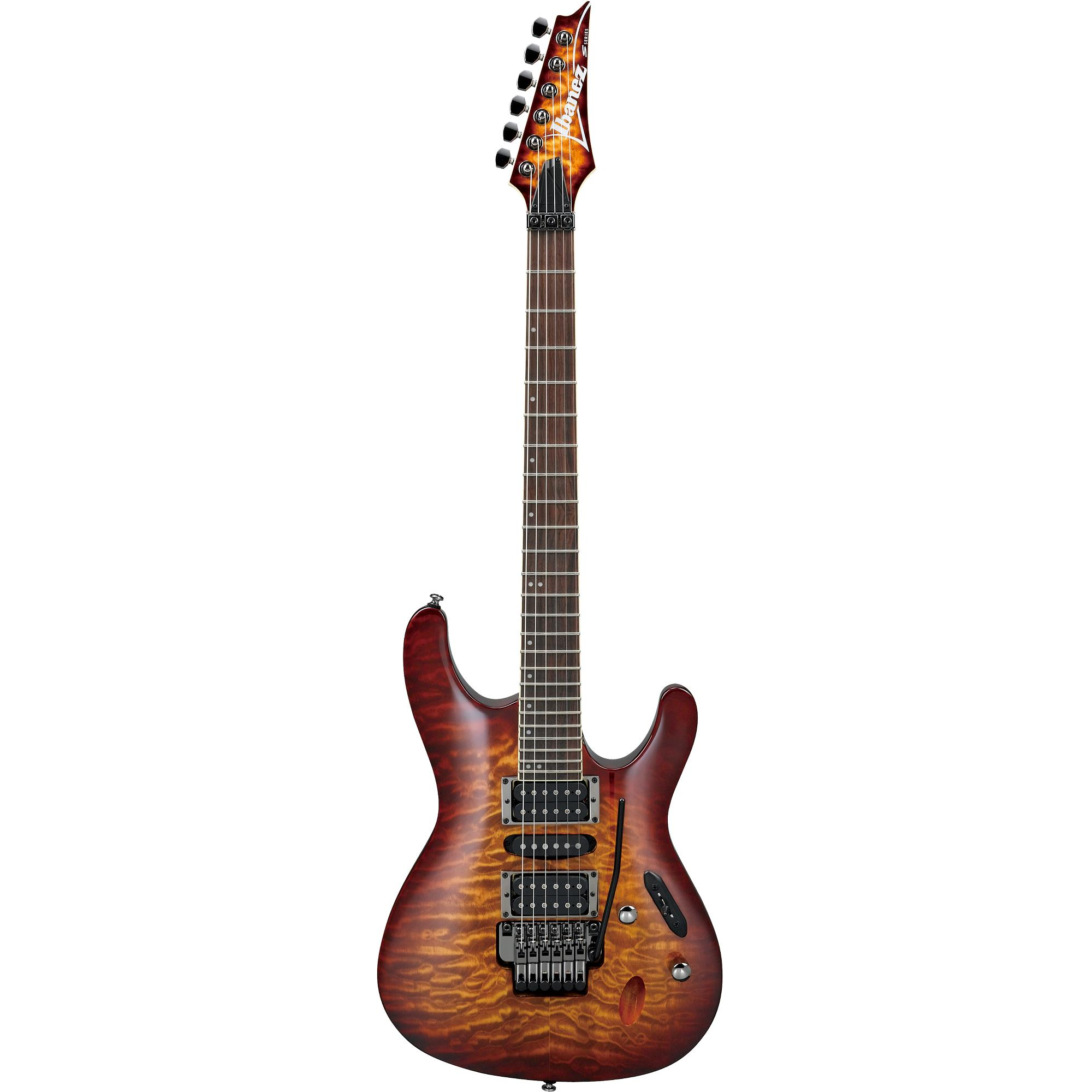 Ibanez s series s621qm electric guitar top dragon eye burst