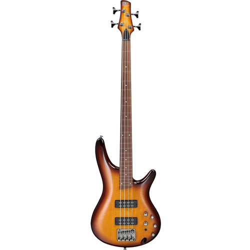 Ibanez SR370EFBBT SR Fretless 4-string Electric Bass, Brown Burst-Easy Music Center