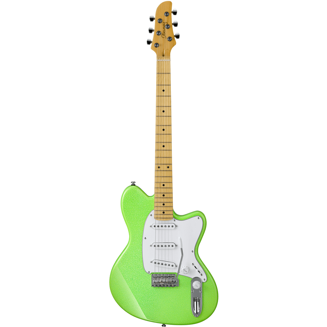 Ibanez YY10SGS Yvette Young Signature Guitar, SSS, Five Two PU, w/Trem, Slim Green Sparkle-Easy Music Center