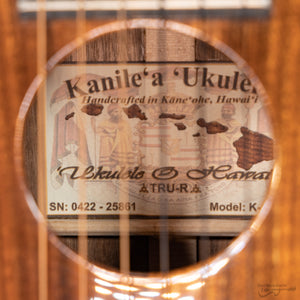 Kanile'a K1-GL6-G Tenor Koa Guitarlele (#0422-25861)-Easy Music Center