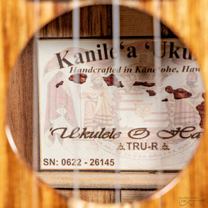 Kanile'a K1-T-G K-1 Koa Tenor Ukulele, Gloss (#0622-26145)-Easy Music Center