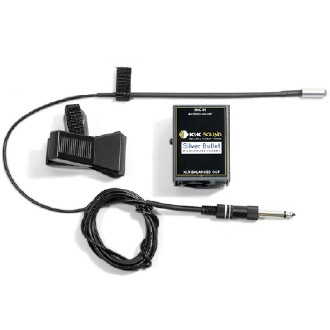 K&K Sound SILVERBULL-QTR Silver Bullet Microphone System, 1/4