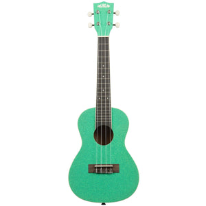 Kala KA-SPRK-GREEN Concert Ukulele Gloss Sparkle/Mahogany/Gatsby Green-Easy Music Center