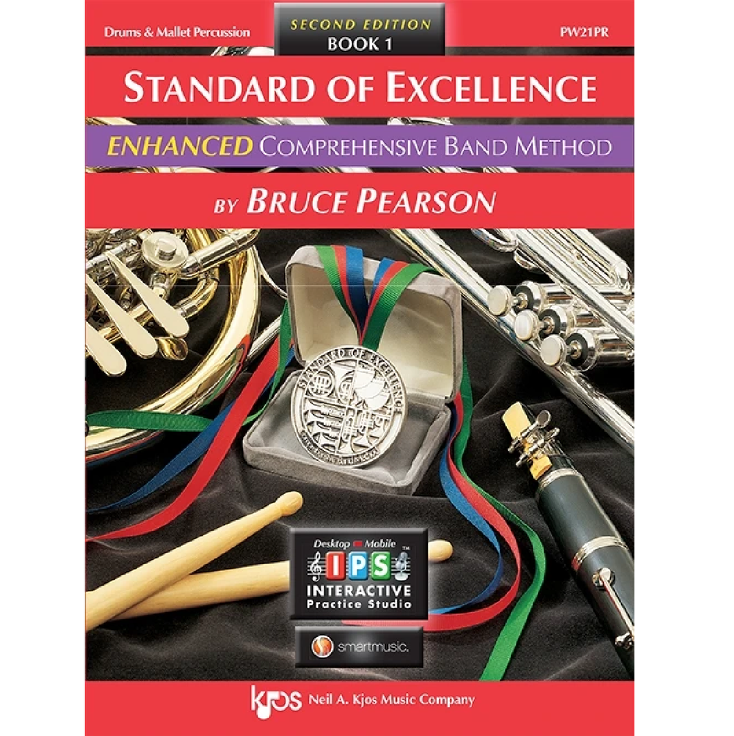 Kjos PW21PR Standard of Excellence Enhanced Band Method - Drums and Mallet Percussion-Easy Music Center