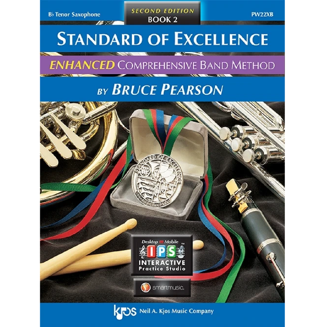Kjos PW22XB Standard of Excellence Enhanced Band Method Book 2 - Tenor Sax-Easy Music Center