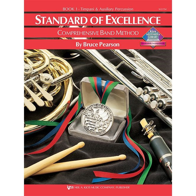 Kjos W21TM Standard of Excellence Book 1 Timpani/Auxilliary Percussion-Easy Music Center