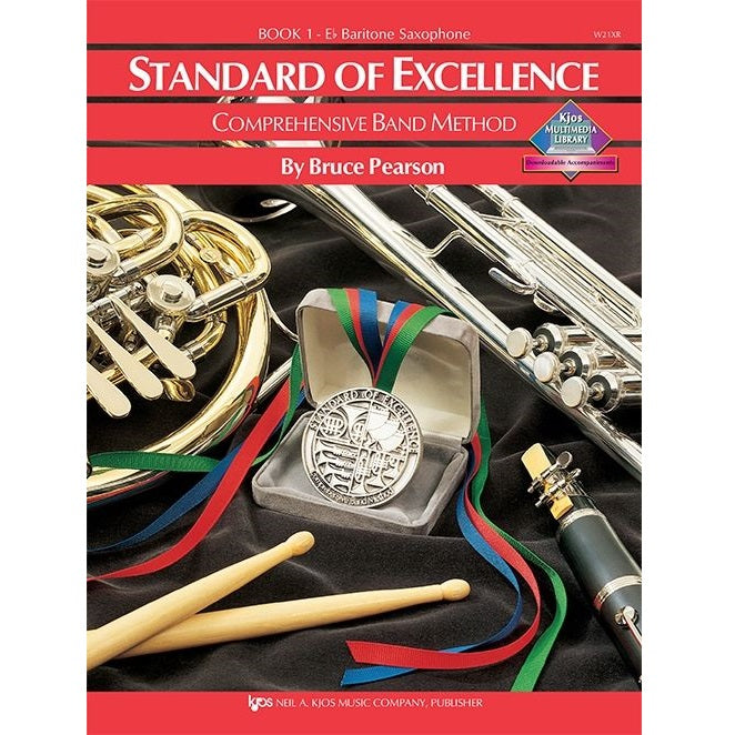 Kjos W21XR Standard of Excellence Book 1 Bari Saxophone-Easy Music Center