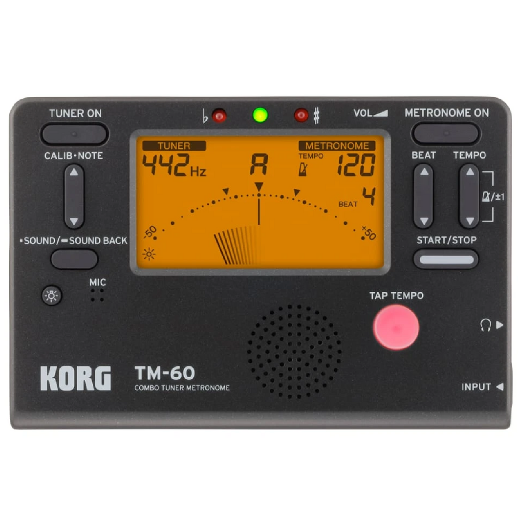 Korg TM-60-BK Tuner Metronome-Easy Music Center