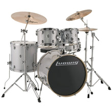 Load image into Gallery viewer, Ludwig LE522028 Evolution 5pc Full Kit w/ Hardware - 22, 10, 12, 16, 14s - Platinum Sparkle-Easy Music Center
