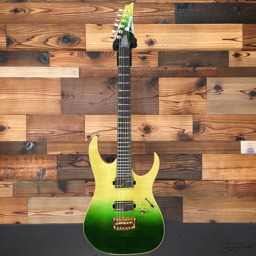 Ibanez LHM1TGG Luke Hoskin Signature HH Electric Guitar, Transparent Green Gradation (#211P01190412201)-Easy Music Center
