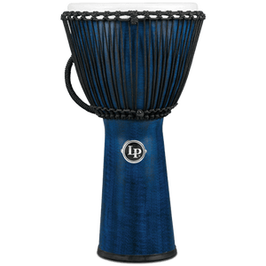 Lp LP725B LP World Beat FX 12.5" Rope Djembe, Blue-Easy Music Center
