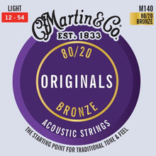 Load image into Gallery viewer, Martin M140 Martin Originals, 80/20, Light, 12-54-Easy Music Center

