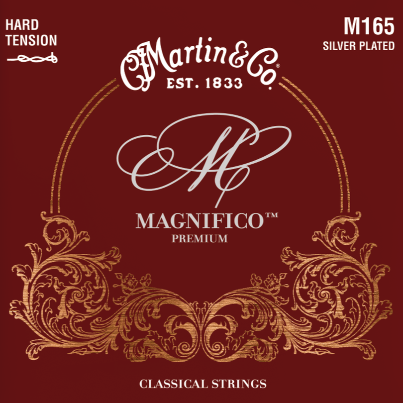Martin M165 Premium Classical Guitar Strings, Hard Tension-Easy Music Center