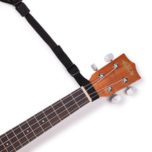 Load image into Gallery viewer, Levy M19HOK-BLK 1&quot; Double Hook Ukulele Strap, Black-Easy Music Center
