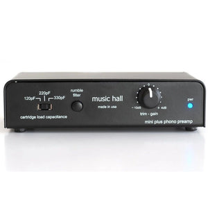 Music Hall MINI-PLUS Phono Amp With Gain+ Headphone Out-Easy Music Center