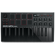 Load image into Gallery viewer, Akai MPKMINI3B Ultra Compact 25-Key Mini Keyboard Controller and Pads, Black-Easy Music Center
