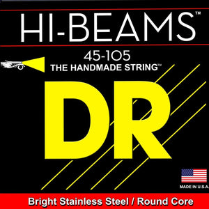 DR Strings MR-45 Hi-Beam Bass Strings 45-105, Medium Scale-Easy Music Center