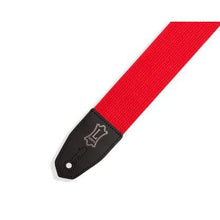 Load image into Gallery viewer, Levy MRHC-RED 2&quot; Cotton Right Height Guitar Strap, Red-Easy Music Center
