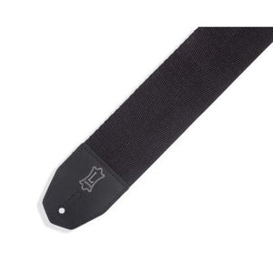 Levy MRHC4-BLK 3" Cotton Right Height Guitar Strap, Black-Easy Music Center