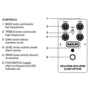 MXR M250 Double-Double Overdrive-Easy Music Center